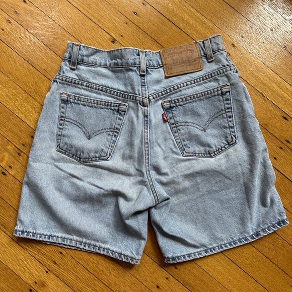 Vintage Blue Denim Levi Shorts - Picture 2 of 5